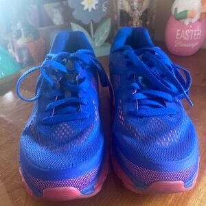 Nike Air MaxWomen  Blue and Pink Athletic Shoes